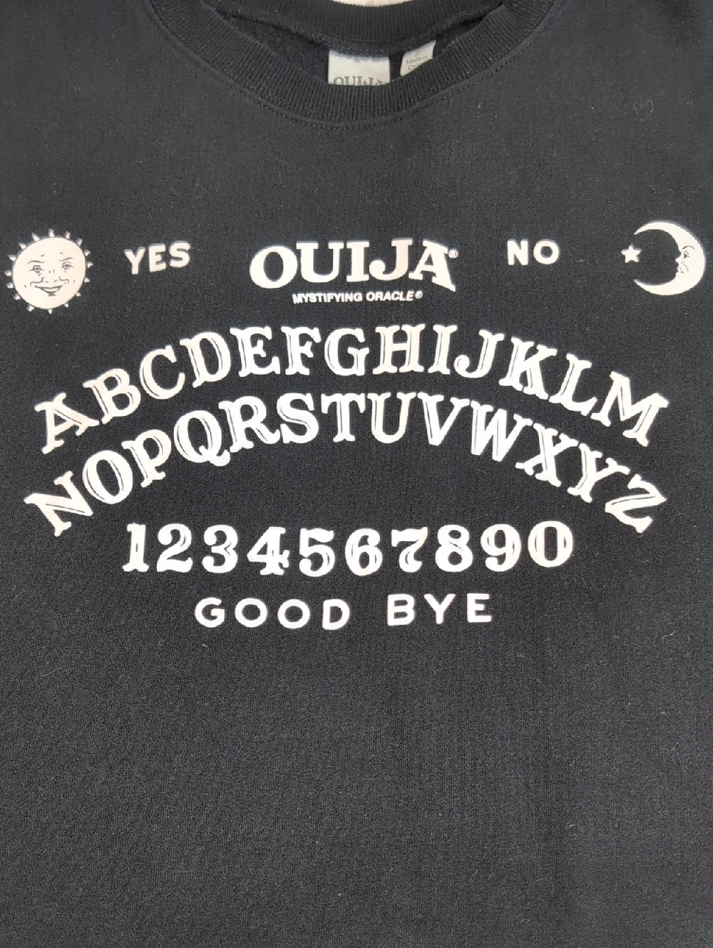 Ouija Board Graphic Tee size XL Womens Black & White